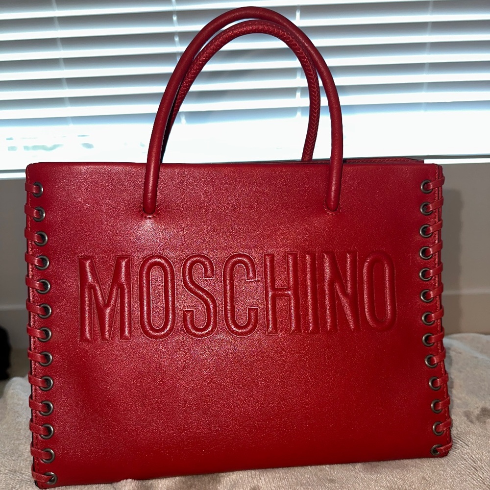 Moschino red bag